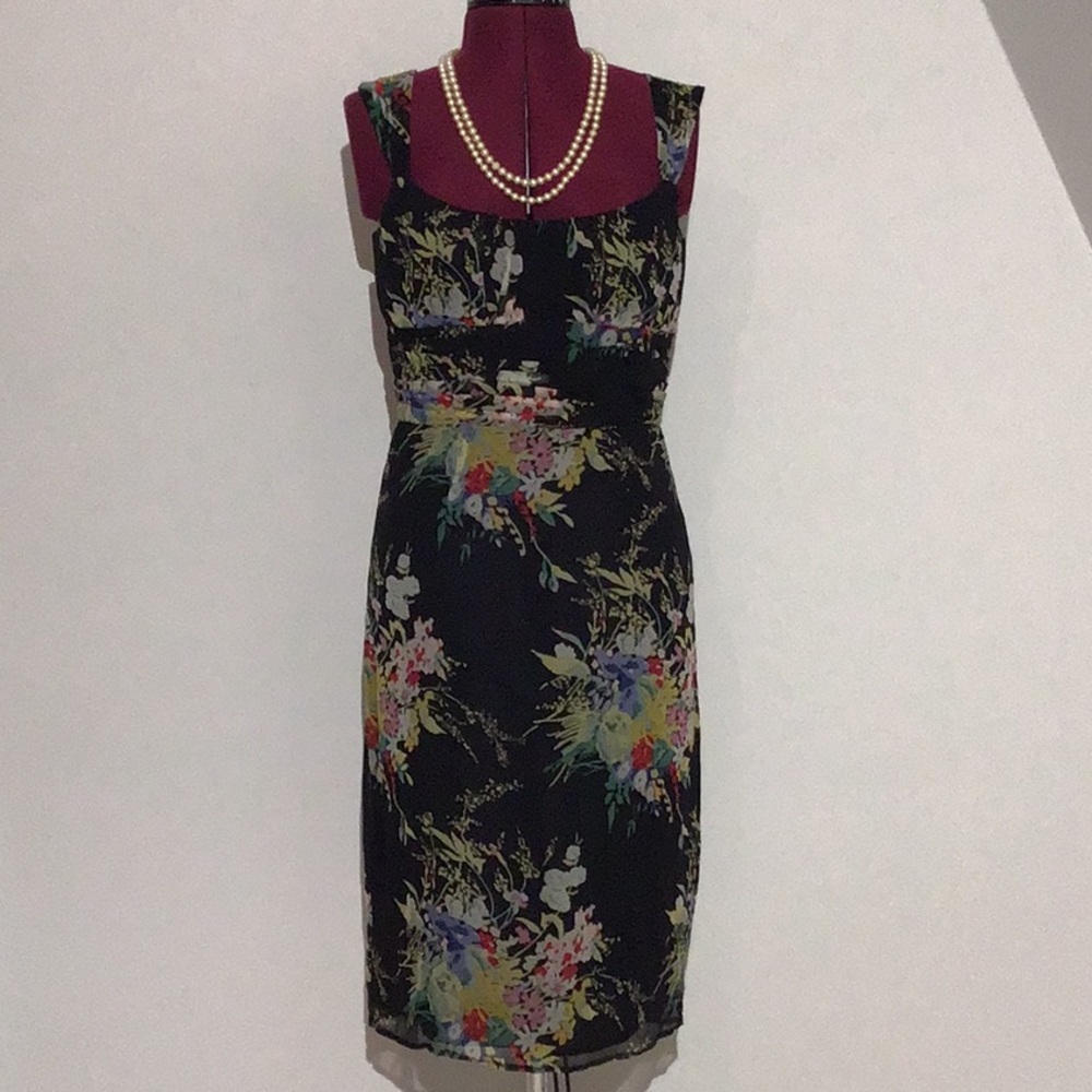 David Meister fabulous Silk Floral Dress - Size4
